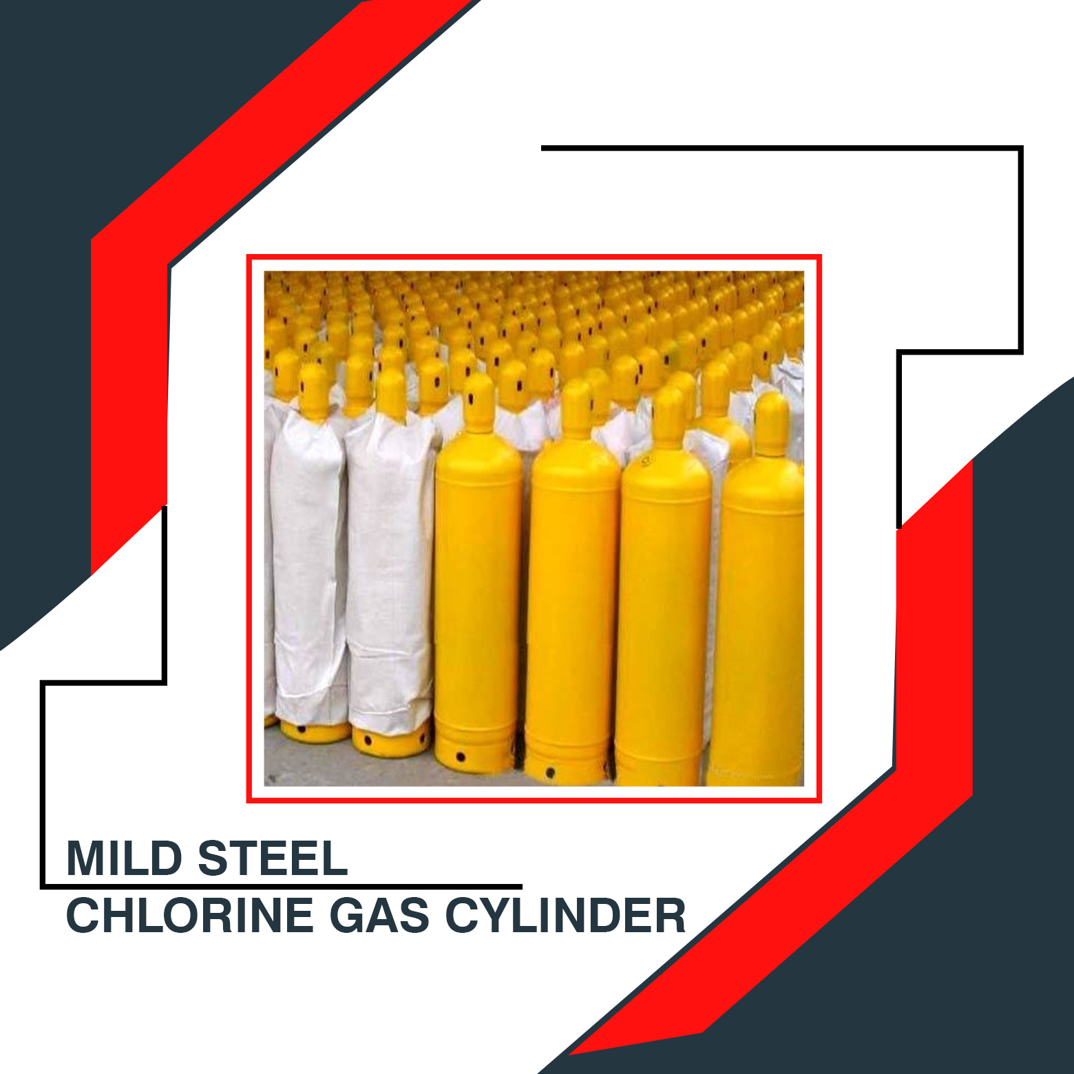 Mild Steel Chlorine Gas Cylinder In 